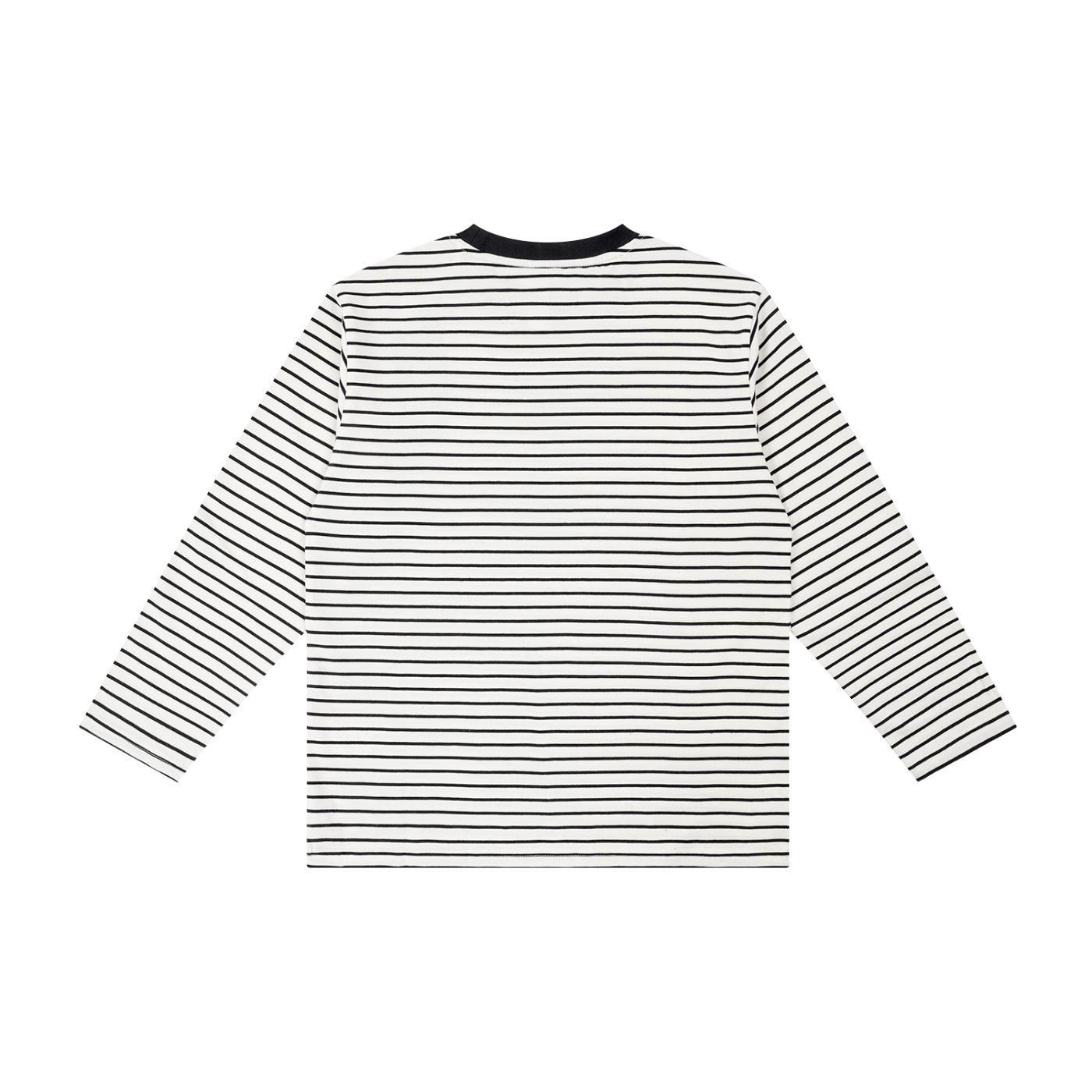 MOXI OPI KIDS STRIPED LONG SLEEVE — White alt view